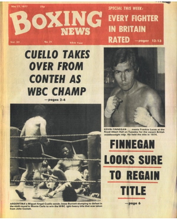 Boxing News magazine  27.5.1977 Download pdf